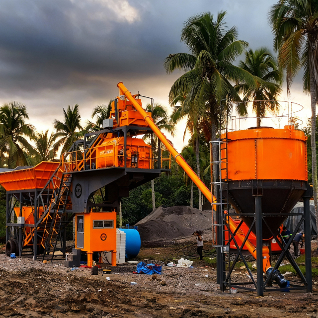 YHZS35-40 Movable Concrete Plant