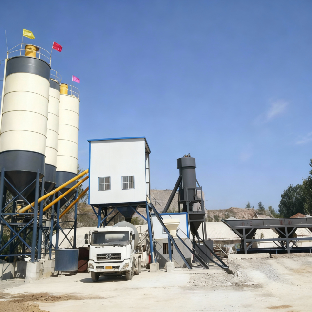 HZS50 Skip Bucket Model Concrete Batching Plant