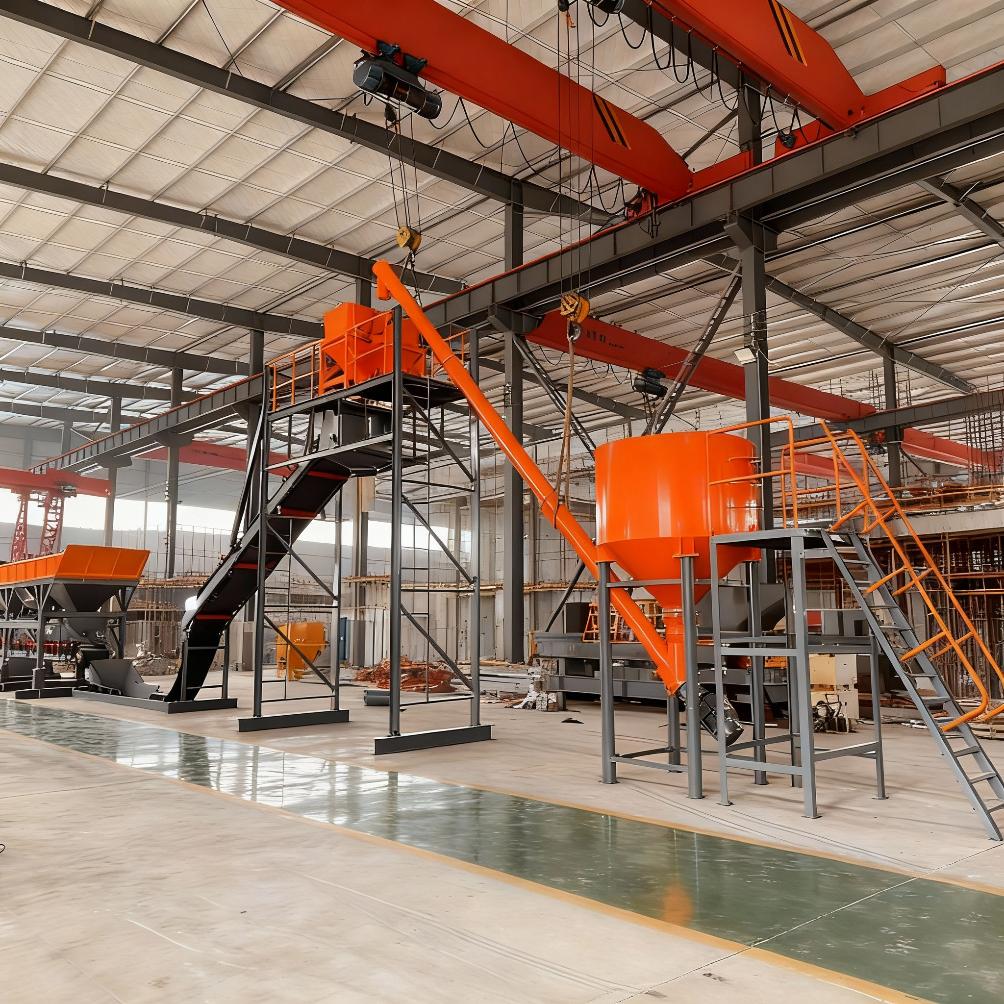 60M3 Free Foundation Concrete Dry-Batch Plant