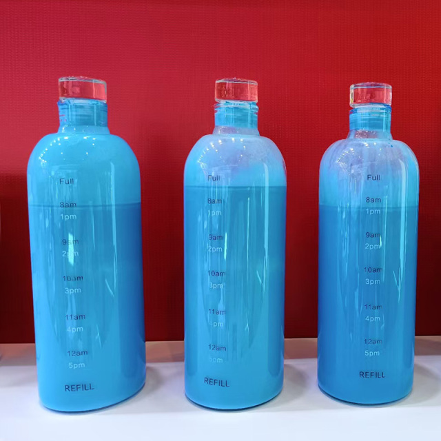 Blue vacuum suction plastic sample