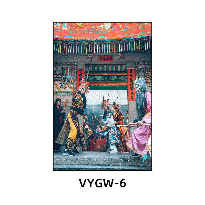 Chaoshan Ying Song and Dance Decoration Painting Restaurant Restaurant Private Rooms Ethnic Characteristics Traditional Culture Hanging Paintings Murals
