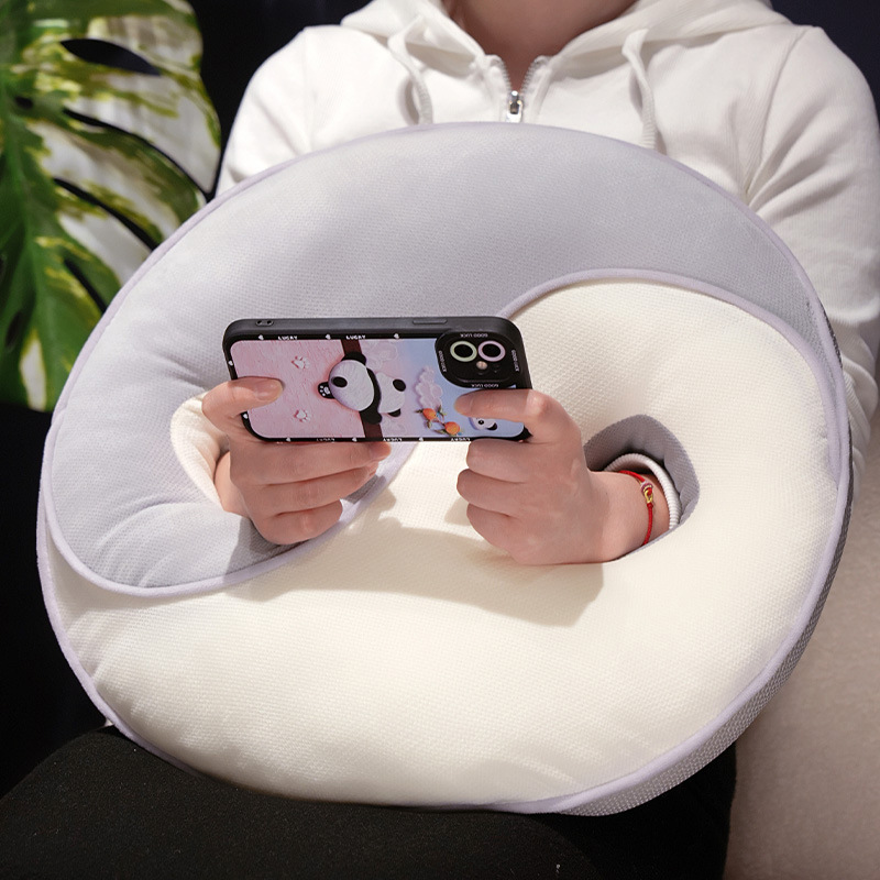 Tai Chi Beautiful Hip Cushion, Puff Butt Mat, Lazy Office Sitting, Waist Protection, No Fatigue, Home Beautiful Hip Black and White Style