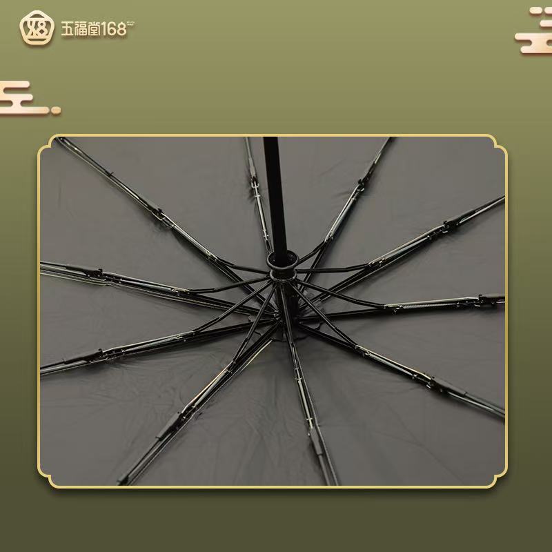 Wufu Umbrella Sunshade Umbrella, Light Luxury Wood, Easy to Travel, Durable, High Quality