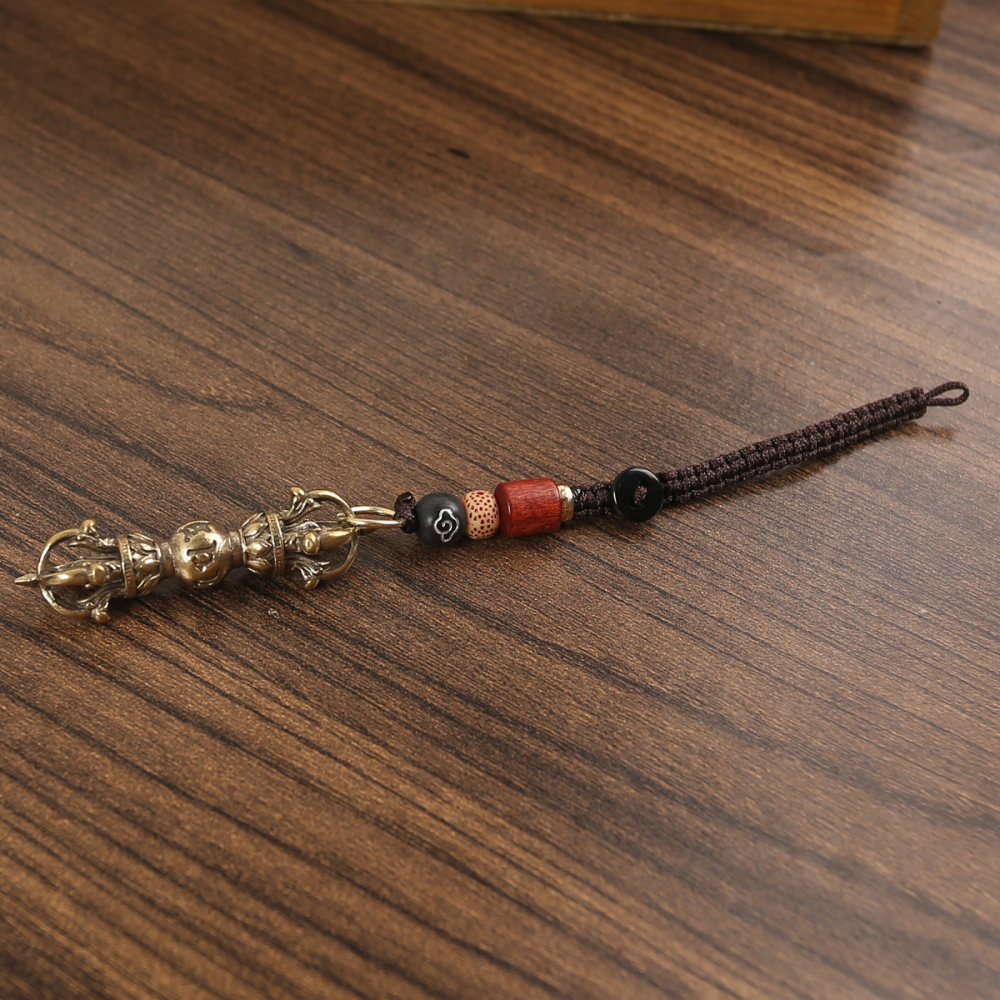 Six character mantra diamond pestle tantric artifact pendant brass six character diamond pestle pendant