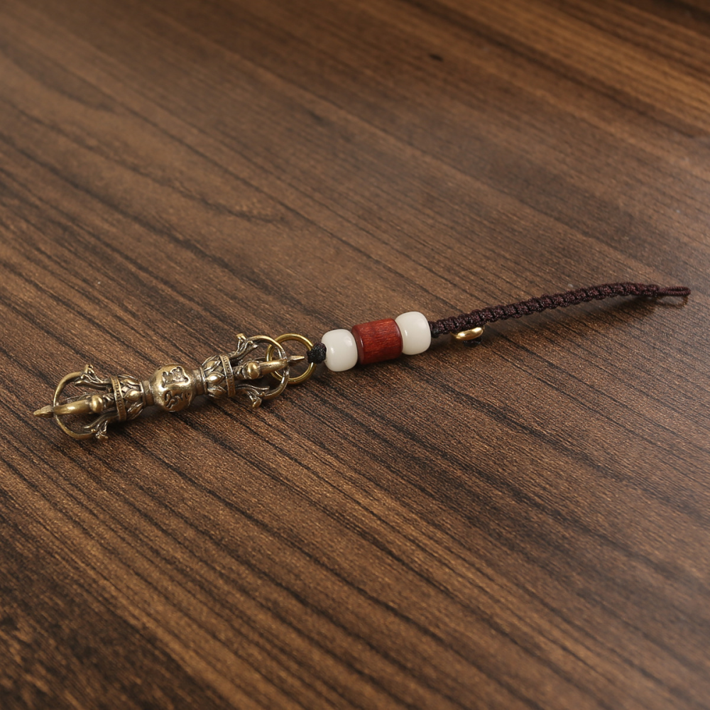 Six character mantra diamond pestle tantric artifact pendant brass six character diamond pestle pendant