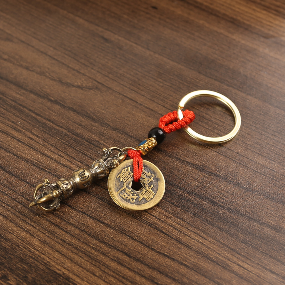 Six character mantra diamond pestle tantric artifact pendant brass six character diamond pestle pendant