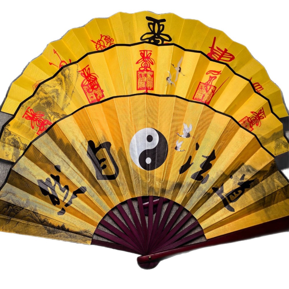 Sanqing Fan Taoist Supplies Tian Shi Wu Lei Fan Dragon Tiger Mountain Method Fan Taoist Folding Fan Kung Fu Fan Taiyi Relief Fan