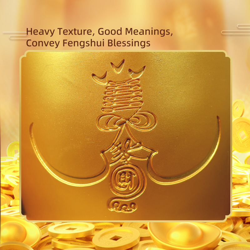 Feng Shui Golden Bucket of Wealth – Taoist Resin Ornament for Prosperity & Abundance