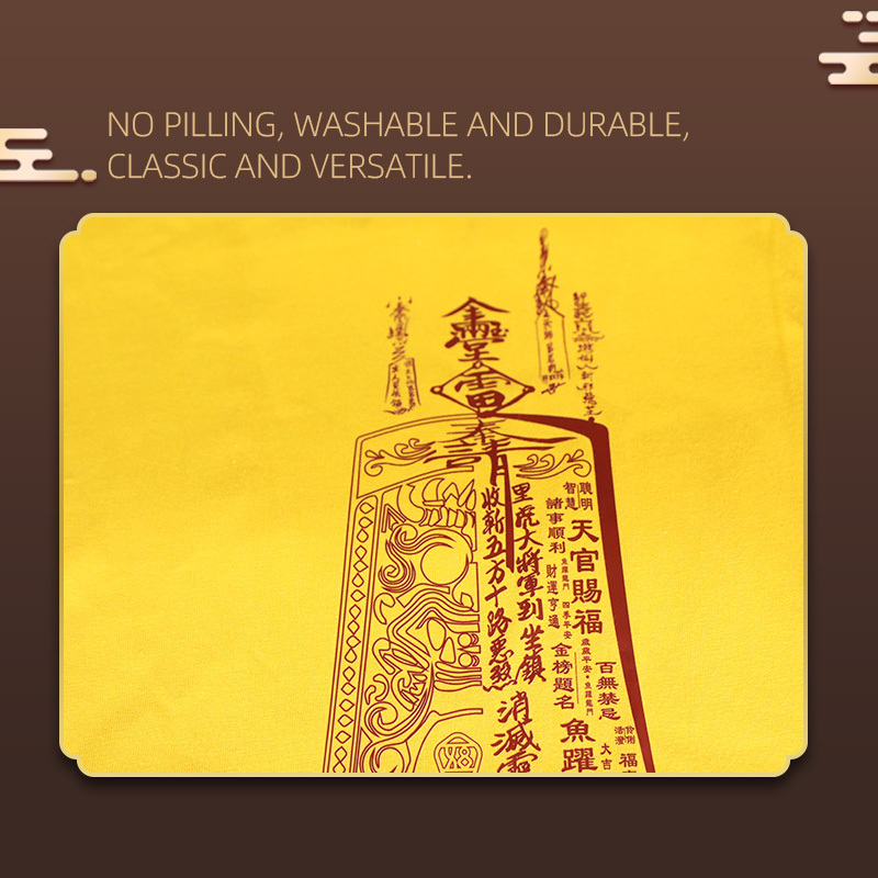 Taoist Talisman Cotton T-Shirt – Spiritual Protection & Blessing Streetwear