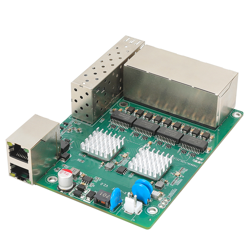 12-port gigabit PoE fiber optic switch module