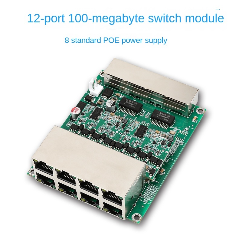 12-port 100Mbps switch module