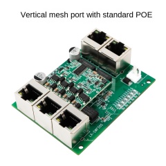 Horizontal Ethernet port with POE