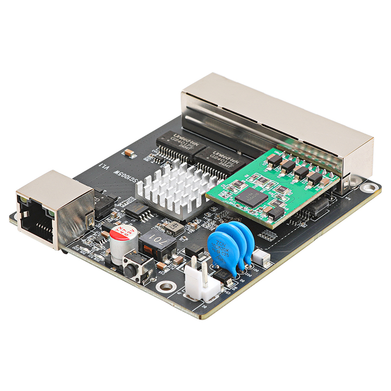 5-port network management PoE switch module