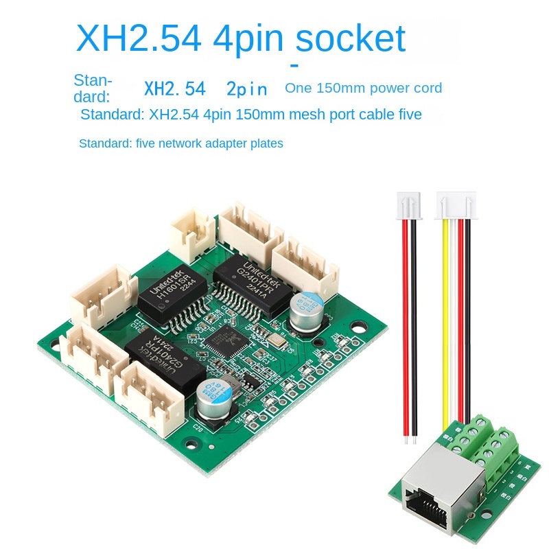 Industrial-grade 5-port switch module