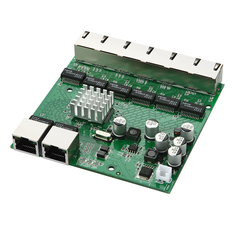 Industrial-grade 8-port Gigabit Switch Module