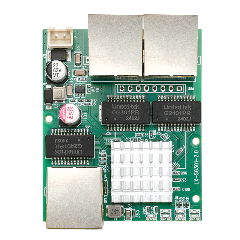 3-port Gigabit POE Intermediate Switch Module