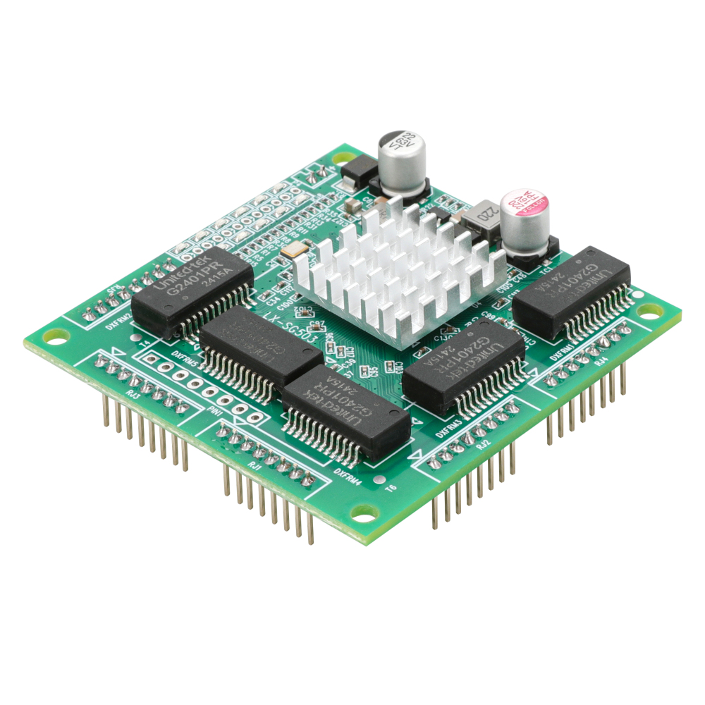 Industrial-grade 5-port gigabit switch module