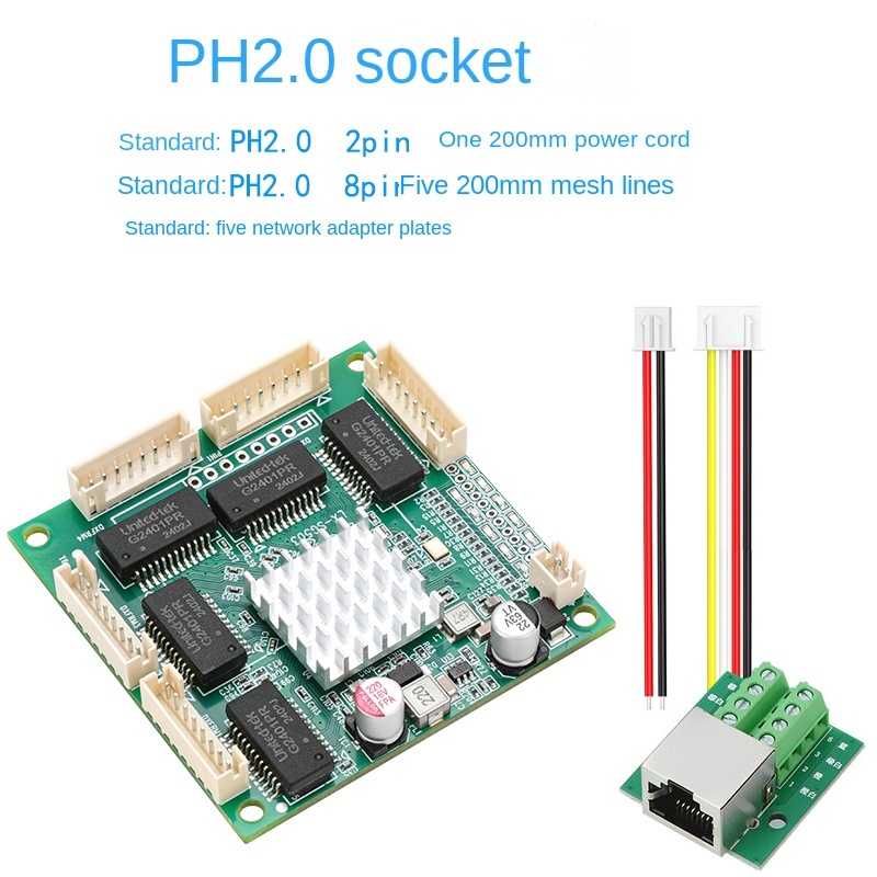 5-port industrial grade switch module