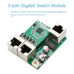 Vertical network port with POE power supply