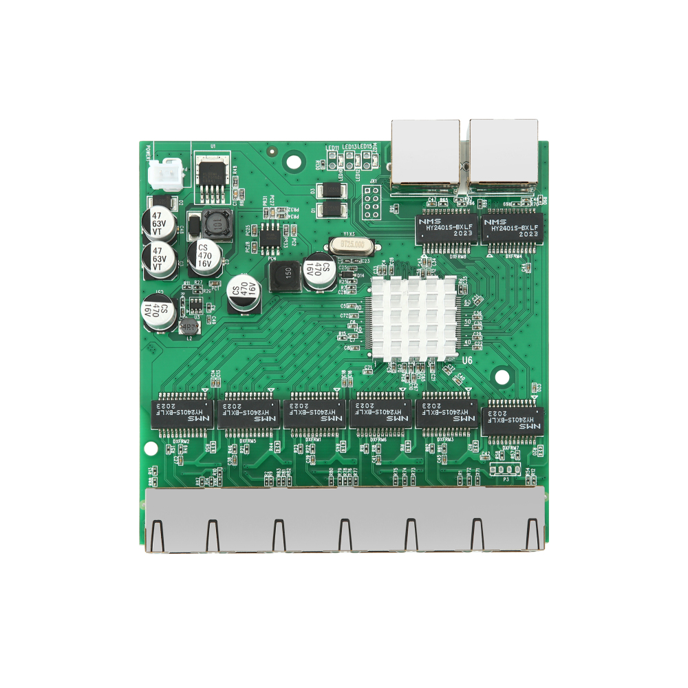 Industrial-grade 8-port Gigabit Switch Module