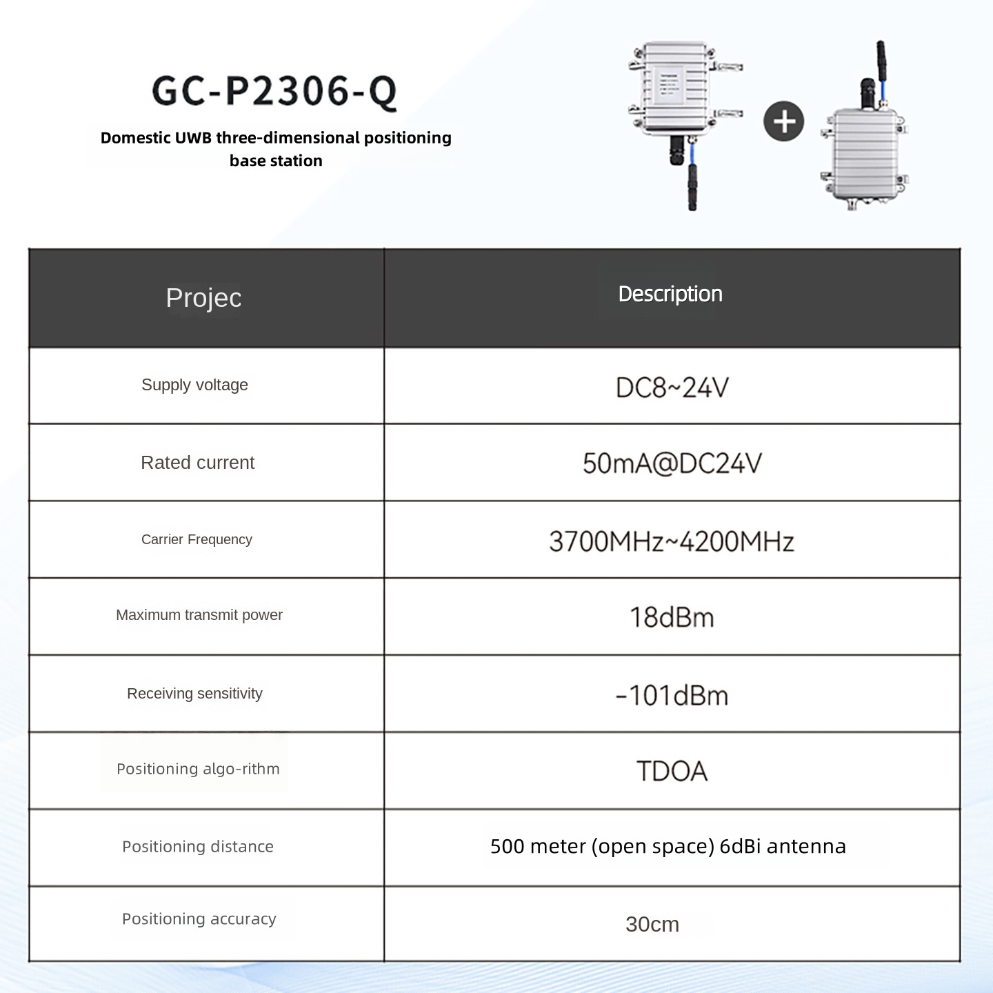UWB 3D positioning base station TDOA algorithm