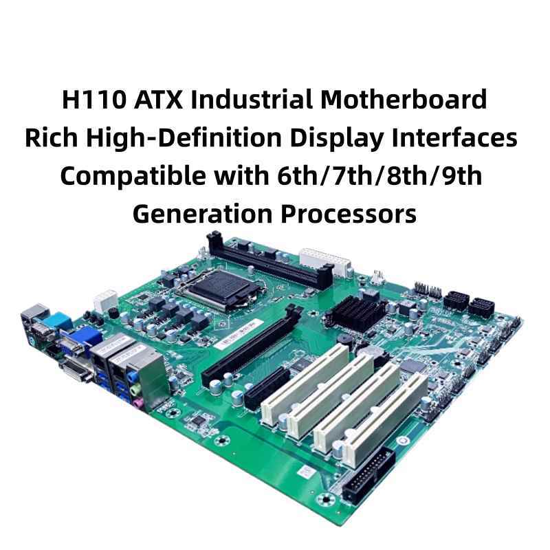 H110 ATX 4U Industrial Motherboard | 6th/7th/8th/9th Gen Intel CPU | 4 PCI Slots | Wall-Mountable Design