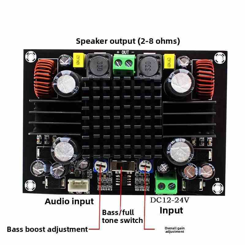 TPA3116D2 150W Mono Digital Audio Amplifier Board | HiFi Bass Amp for Car/Home Audio Modification