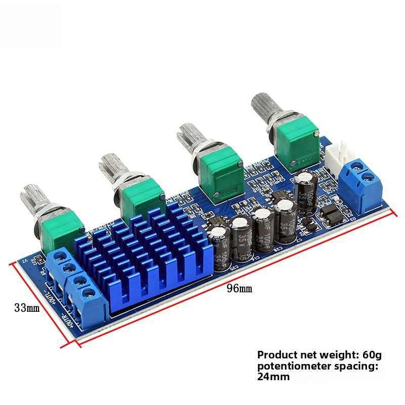 TPA3116D2 2x80W High Power Digital Amplifier Board | Stereo Dual Channel Audio Module with Bass/Treble Control
