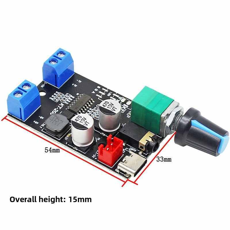 KT-200BT Dual Channel 2x20W Stereo Amplifier Board | 3.7-5V Rechargeable DIY Desktop Speaker Kit