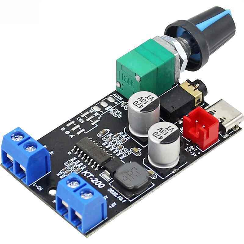 KT-200BT Dual Channel 2x20W Stereo Amplifier Board | 3.7-5V Rechargeable DIY Desktop Speaker Kit