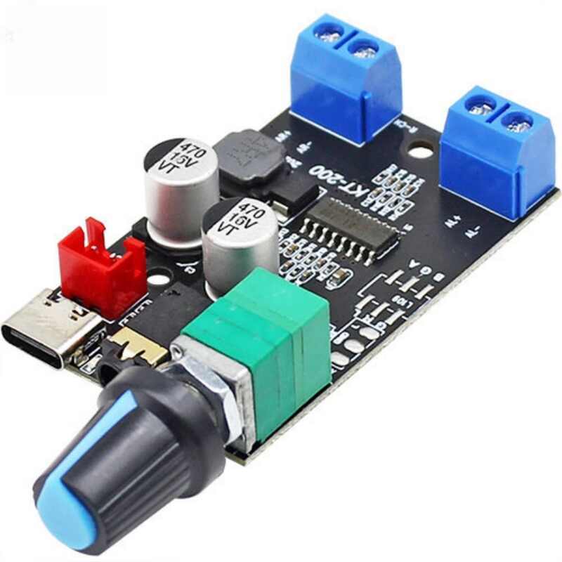 KT-200BT Dual Channel 2x20W Stereo Amplifier Board | 3.7-5V Rechargeable DIY Desktop Speaker Kit
