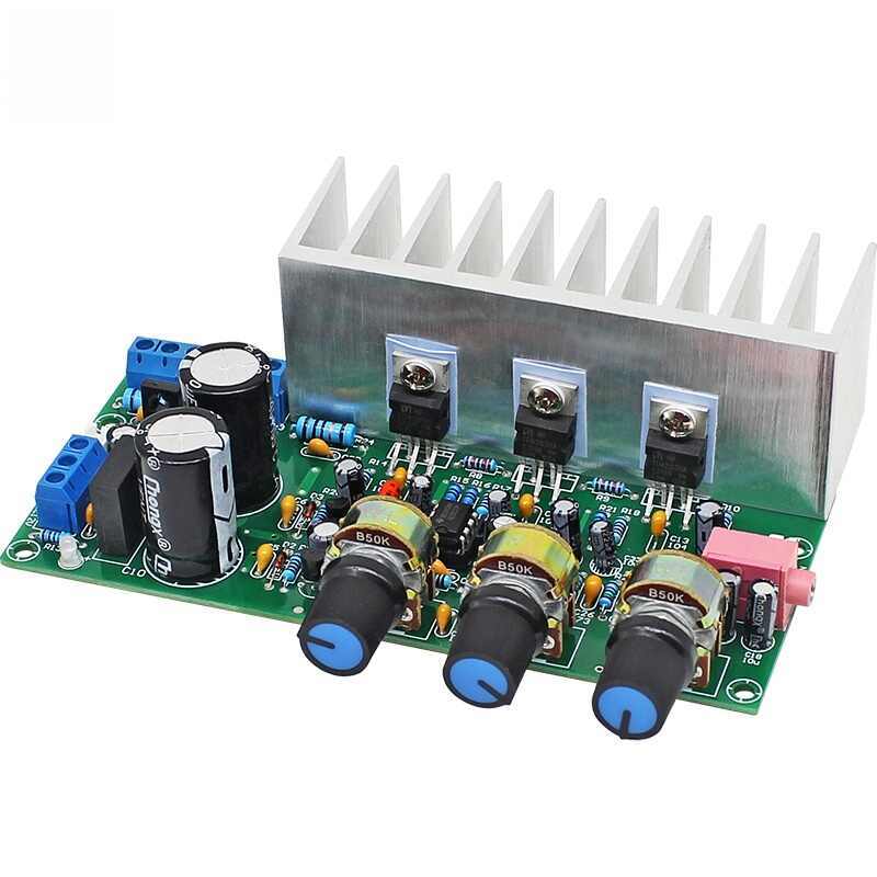 TDA2050+TDA2030 2.1 Channel HiFi Subwoofer Amplifier Board, 60W Power Module DIY Kit