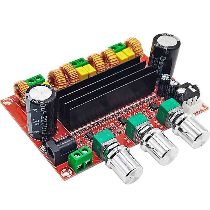 2.1 Channel HiFi Audio Amplifier Board TPA3116D2x2 | 24V DC 200W+100W Subwoofer Digital Power Module