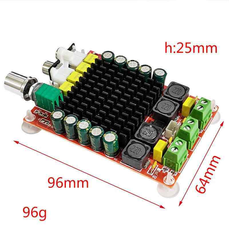 TDA7498 Dual 100W Class-D Car Audio Amplifier Board | 12V-24V DC 110dB SNR High-Power Stereo Module