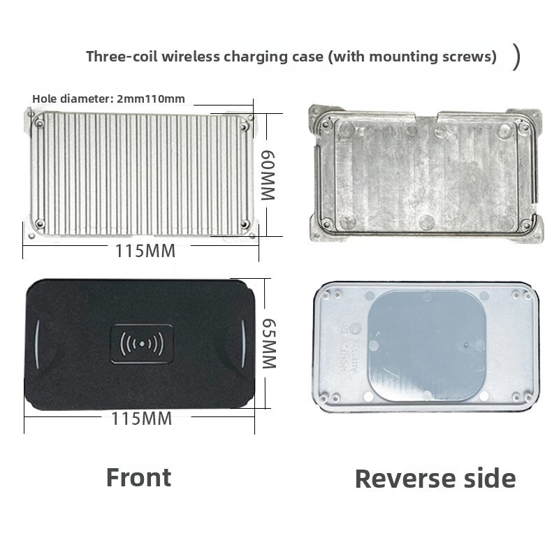 20W/22W Car Modification Wireless Charger Module | Triple-Coil 12V Fast Charging Transmitter for Custom Vehicles