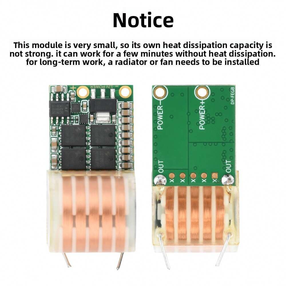 DC 9-12V to AC 20KV High-Frequency Boost Coil Ignition Module - 10 Min Low Heat Arc Generator