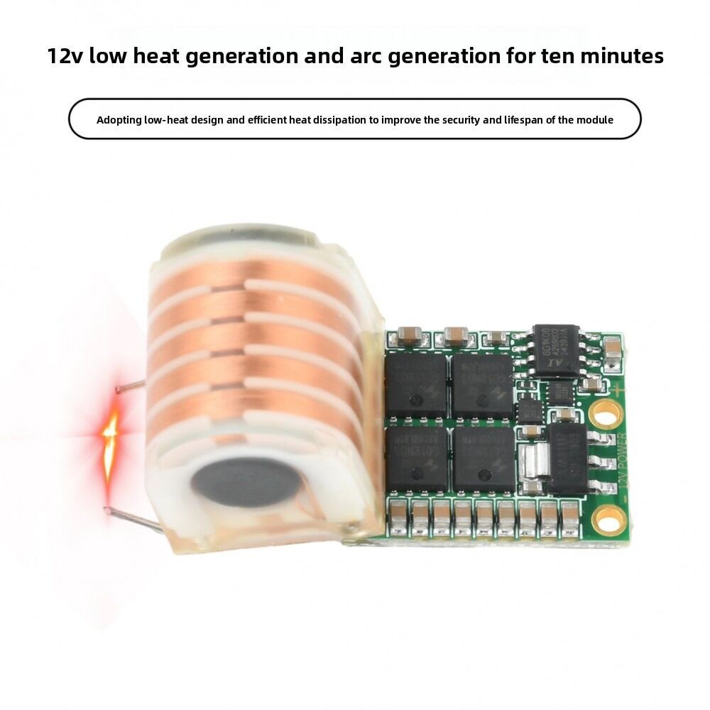 DC 9-12V to AC 20KV High-Frequency Boost Coil Ignition Module - 10 Min Low Heat Arc Generator