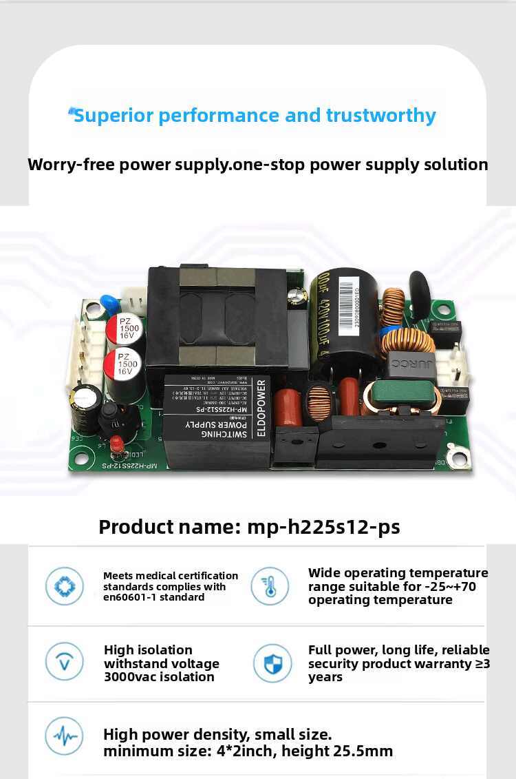 220 to 48V36V24V19V12V Switching Power Supply Module 225W/140W High Power Supply Bare Board ACDC
