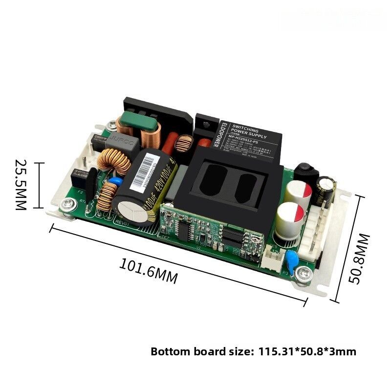 220 to 48V36V24V19V12V MP - H225SXX - PS Series 225W AC/DC Switching Power Supply, High Efficiency & Wide Temp Range
