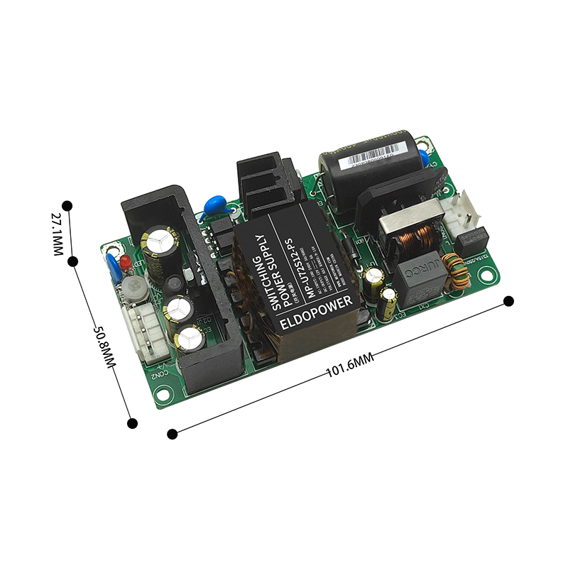 72W AC-DC Power Module | 85-264VAC Input, 5V/12V/24V/36V/48V Adjustable Output, 3000VAC Isolation