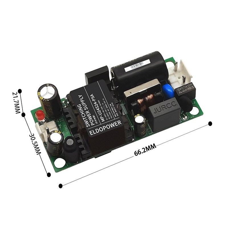 24W AC-DC Power Supply Module | 85-264VAC Input, 5V/12V/24V/48V Output, 3000VAC Isolation