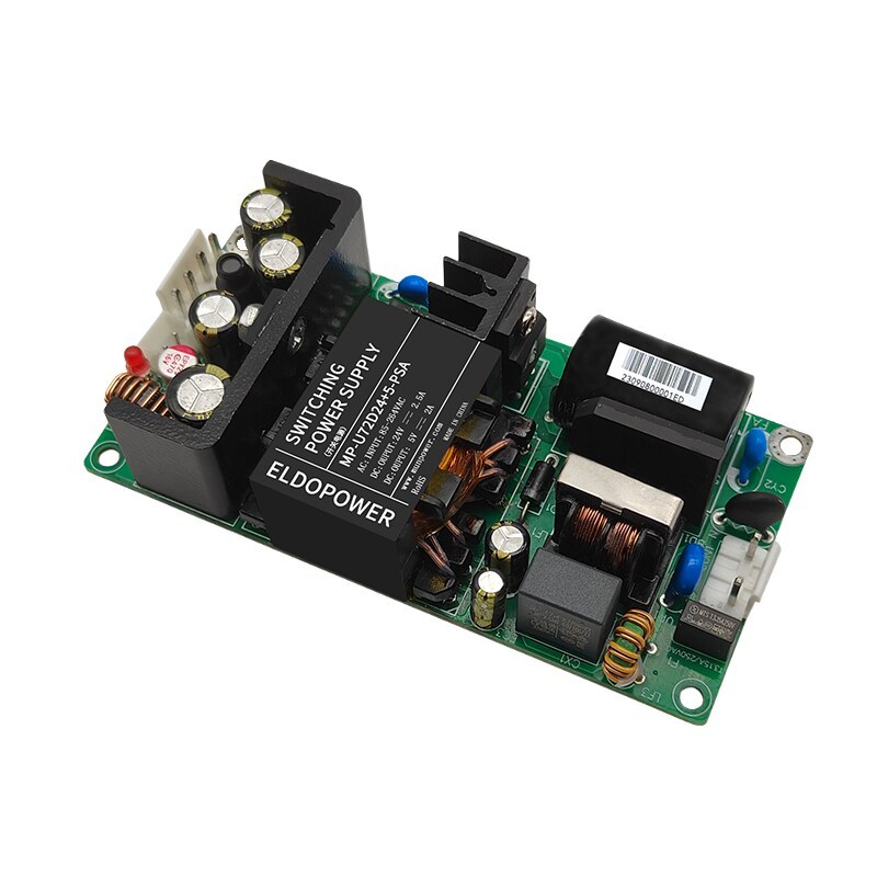 72W Dual Output AC-DC Power Supply 220V to 12V/24V+5V/12V, Isolated Design, MP-U72DXX+YY-PSA