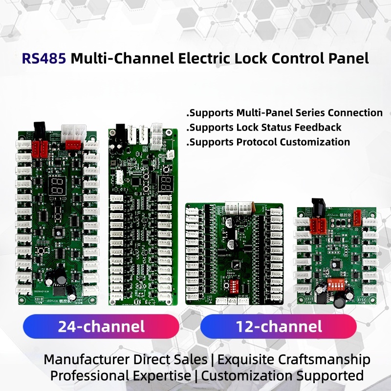 High-Performance 4G Smart Locker Control Board with LED Feedback, 12/24-Channel, 9-24V Input/Output