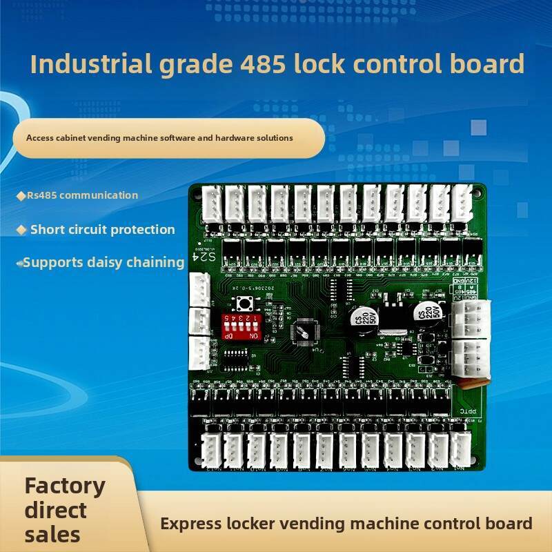 High-Performance 4G Smart Locker Control Board with LED Feedback, 12/24-Channel, 9-24V Input/Output