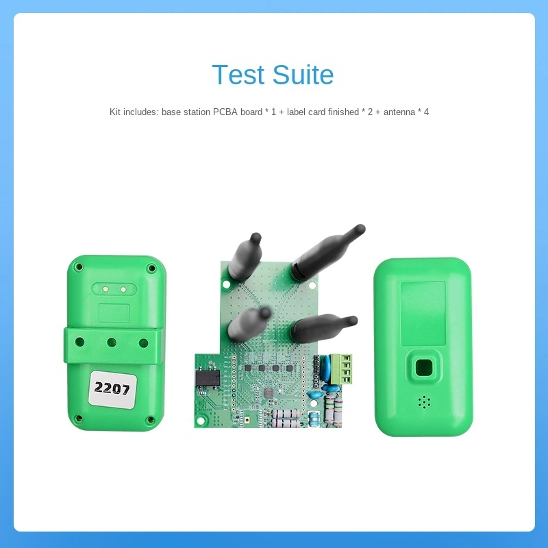 UWB Positioning Tag Card with Domestic DW1000PA Solution, Single Base Station for 2D Localization in Heading Face Equipment with Electronic Fence.（UWB Positioning Tag Card）