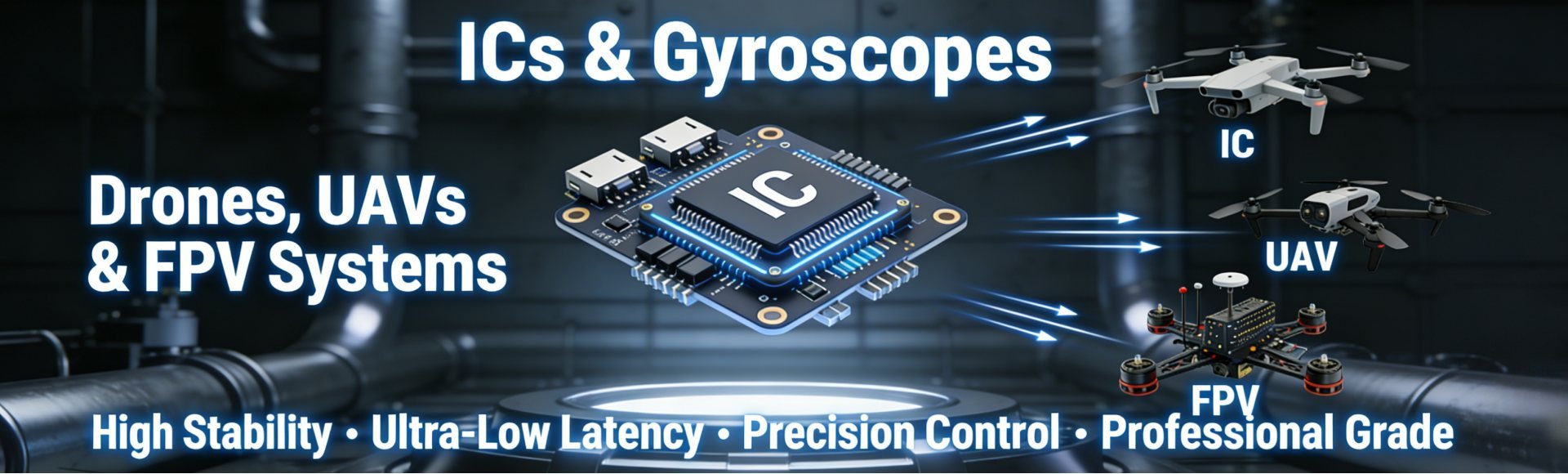 Special ICs & Gyroscopes for Drones/UAV/FPV