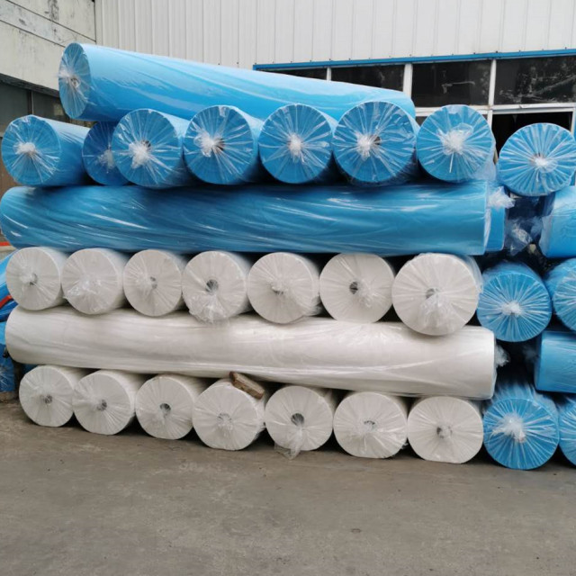 Blue non woven polypropylene roll and spunbond nonwoven fabric in Hubei