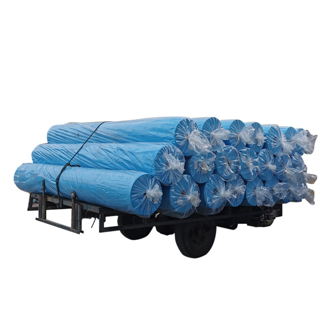 Blue non woven polypropylene roll and spunbond nonwoven fabric in Hubei