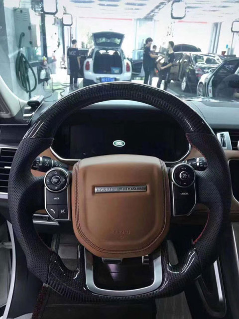 LED Carbon Fiber Sport Steering Wheel for Land Rover