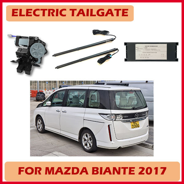 Smart power tailgate lifter with double struts and upper suction lock for Mazda 6